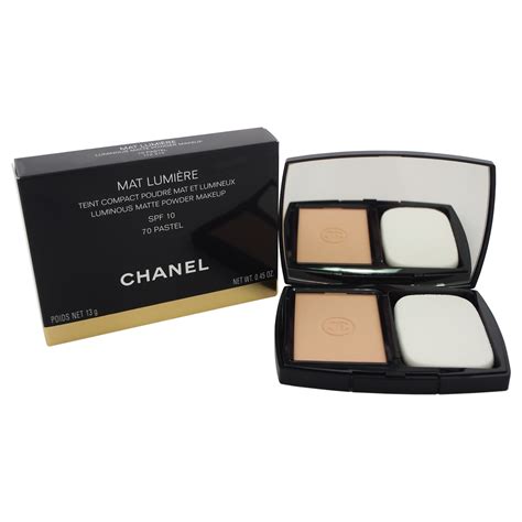 chanel mat lumiere compact 70 pastel|Chanel Mat Lumiere Luminous Matte Powder Makeup SPF10 .